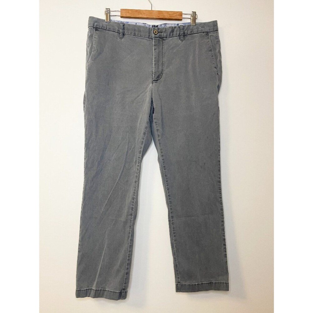 Tommy Bahama Gray Chino Pants Men's 38x30 Straight Leg Casual Cotton